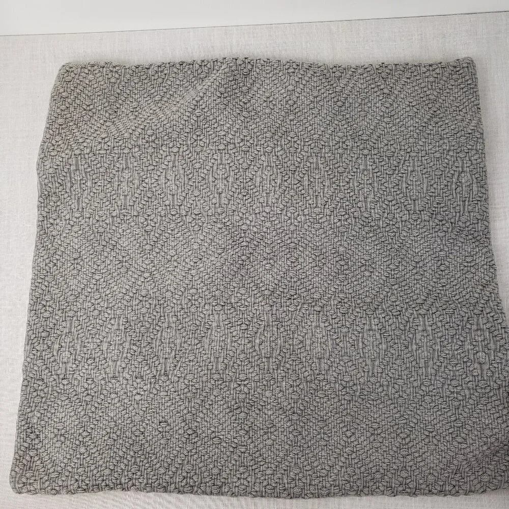 Pottery Barn Pair Washed Diamond Pillow Covers 20x20